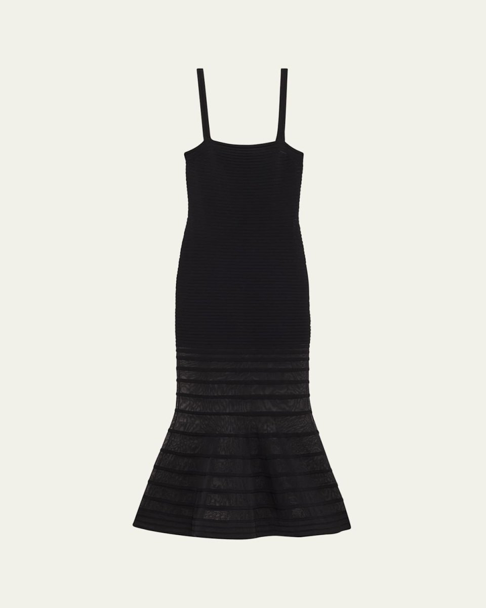Vallarie Stripe Illusion Midi Dress